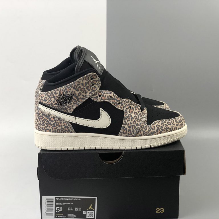 jordan 1 mid se leopard