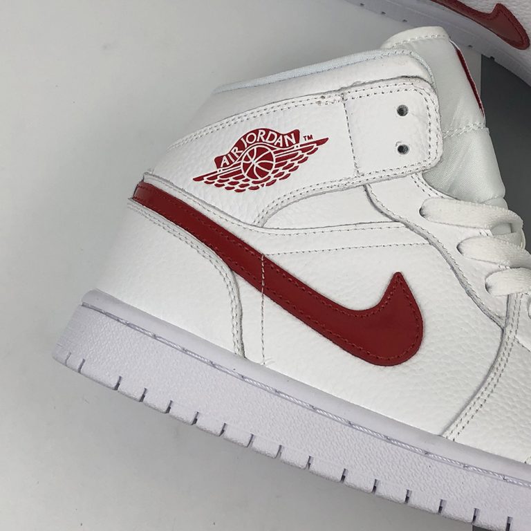 Air Jordan 1 Mid White/University Red For Sale â The Sole Line
