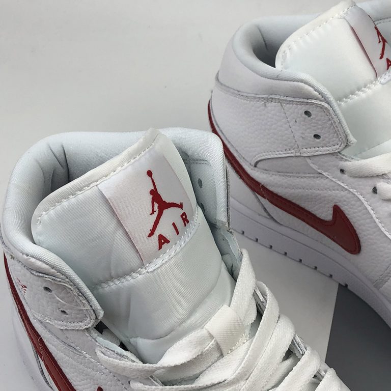white university red jordan 1