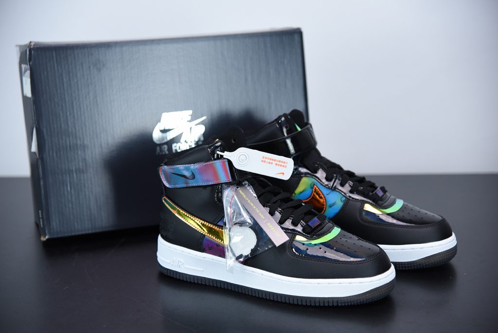 nike air force 1 high good game black