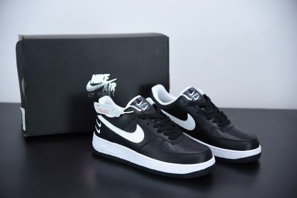 nike air force 1 black double swoosh