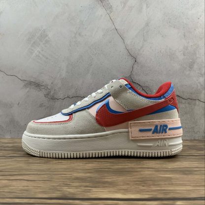 air force 1 shadow blue and red