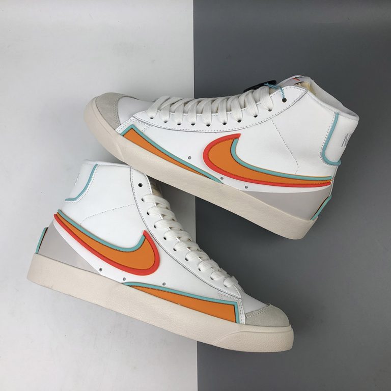 Nike Blazer Mid 77 Infinite White Orange For Sale â The Sole Line