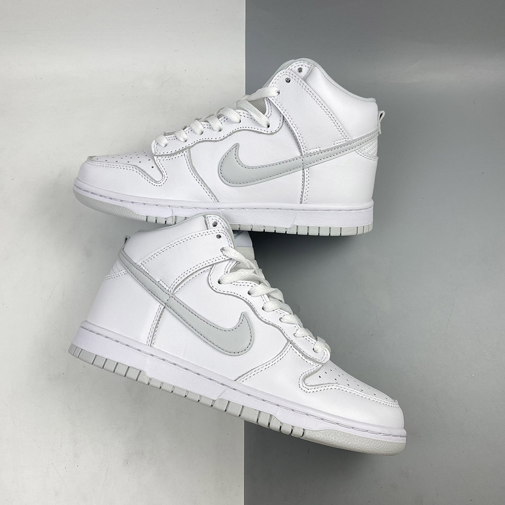 nike dunk high retro sail pure platinum