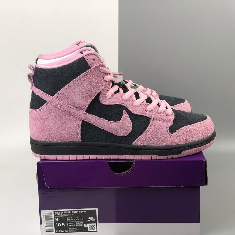 Nike SB Dunk High ‘Invert Celtics’ Black/Pink Rise-Lucky Green For Sale