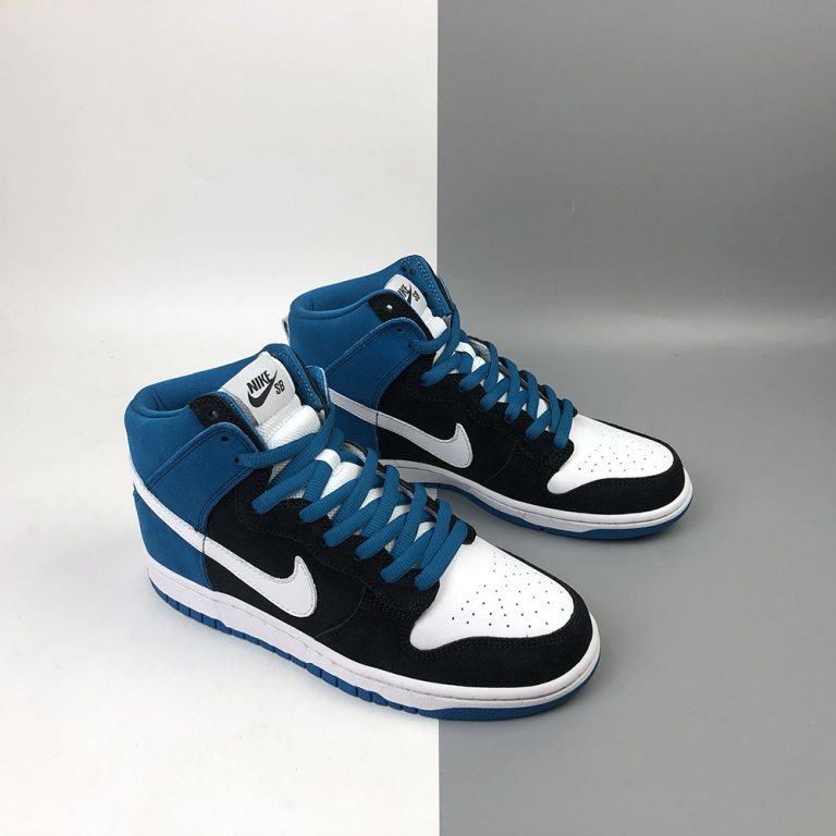 Nike SB Dunk High âSend Helpâ Black/White-Blue Reef For Sale â The Sole Line
