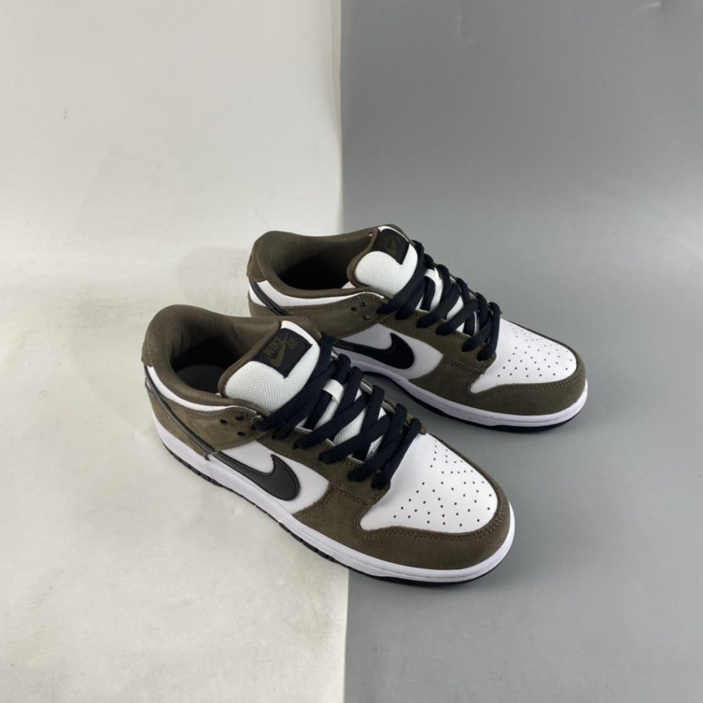 Nike SB Dunk Low White Black Trail End Brown For Sale The Sole Line