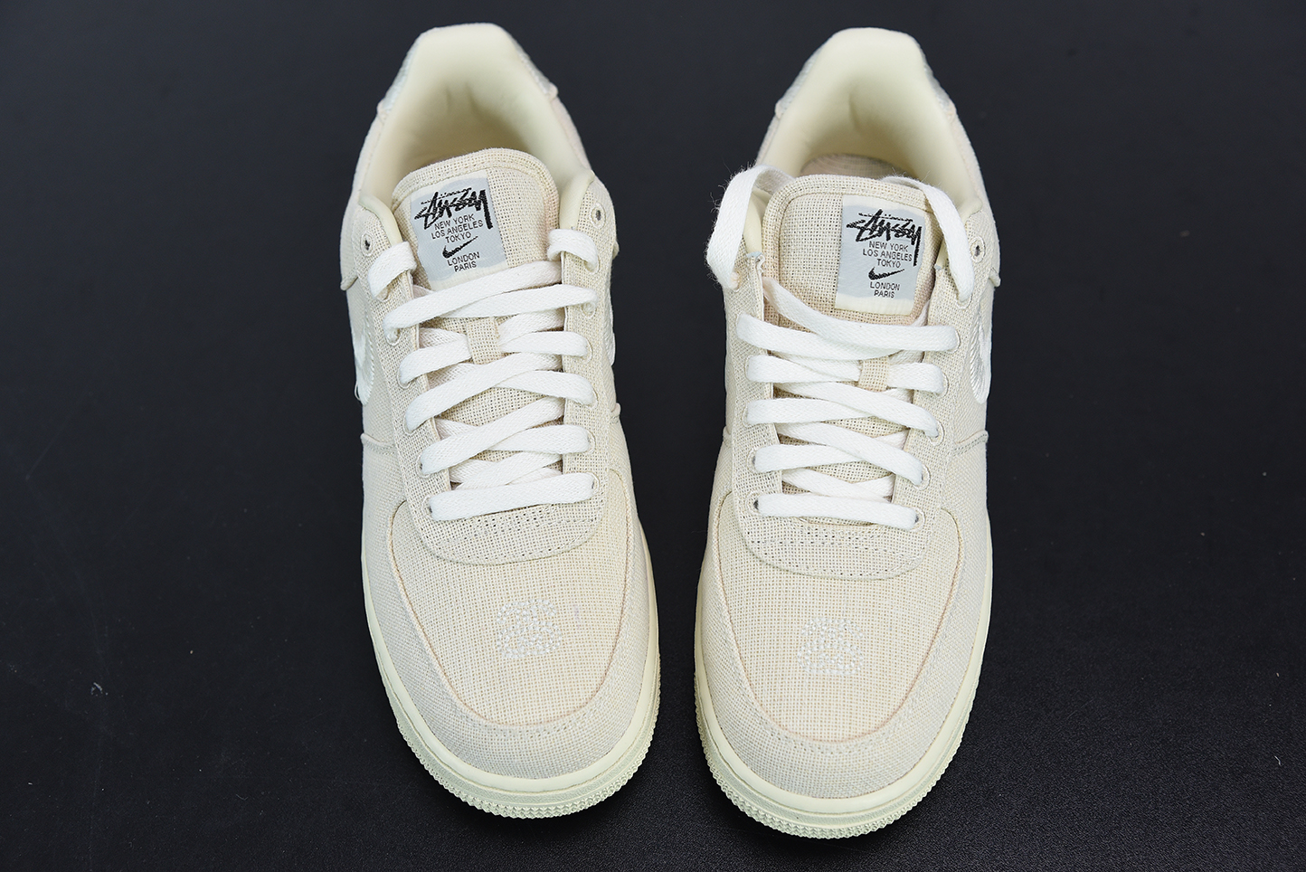 nike low stussy fossil