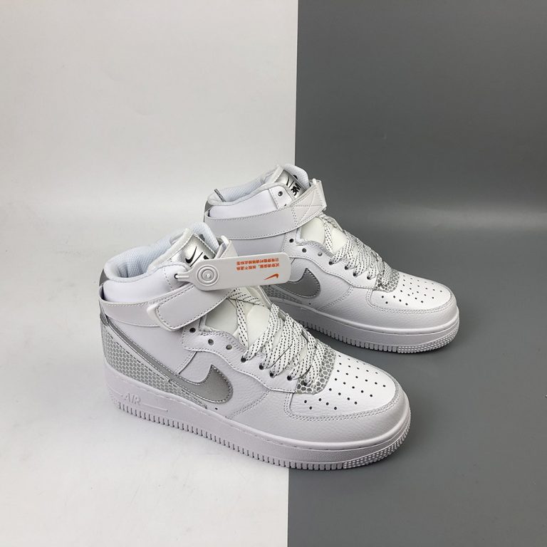 3M x Nike Air Force 1 High White Silver For Sale â The Sole Line
