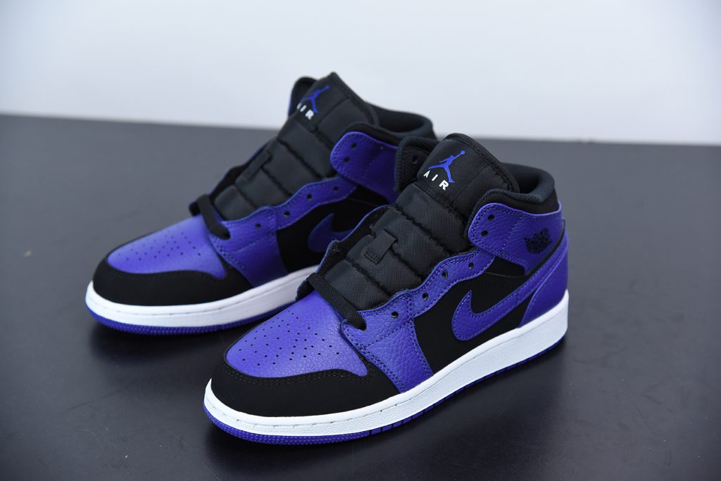 jordan 1 mid black dark concord