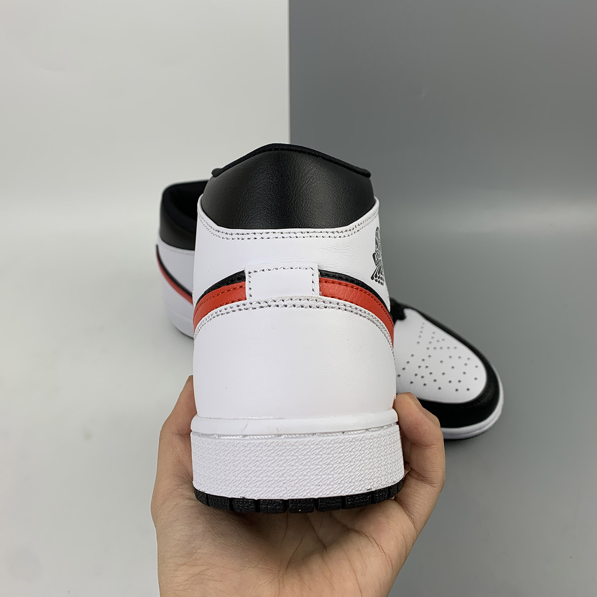 Air-Jordan-1-Mid-Chicago-Black-Chile-Red-White-For-Sale-4