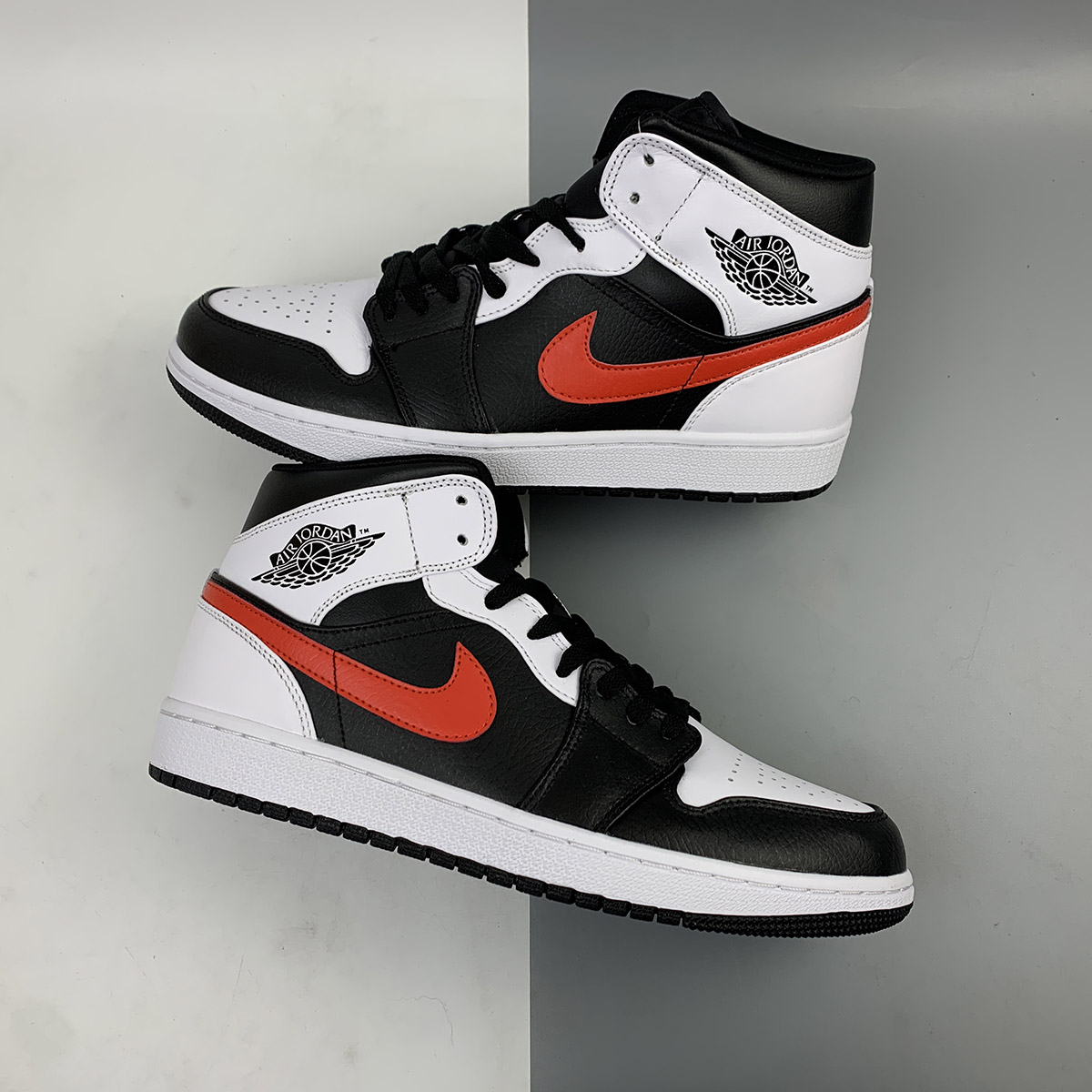 Air-Jordan-1-Mid-Chicago-Black-Chile-Red-White-For-Sale