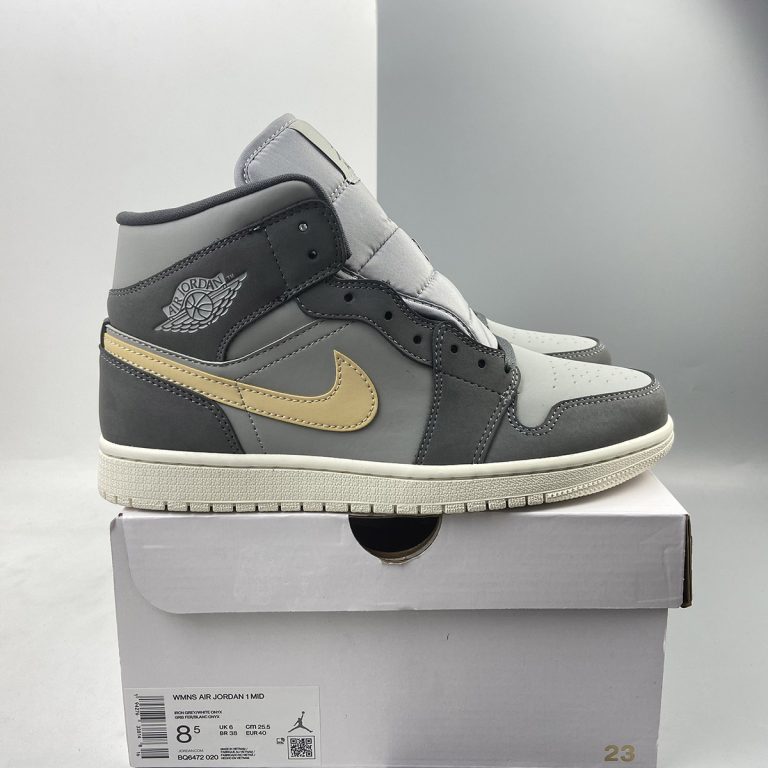Latest Air Jordan 1 Mid Grey Onyx BQ6472-020