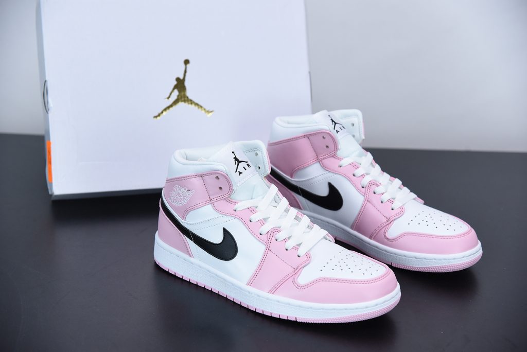 jordan 1s pink black and white