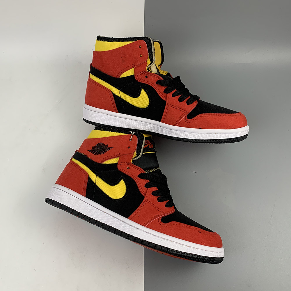 Air-Jordan-1-Zoom-Comfort-Black-Chile-Red-White-University-Gold-1