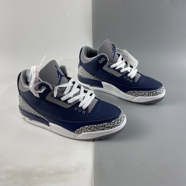 air jordan 3 retro midnight navy cement grey white