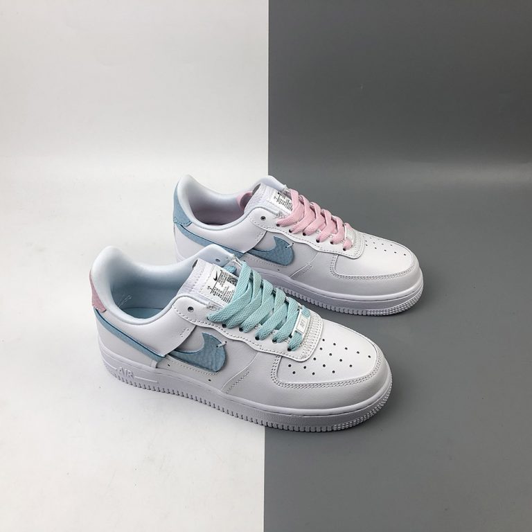 nike air force 1 bleached aqua