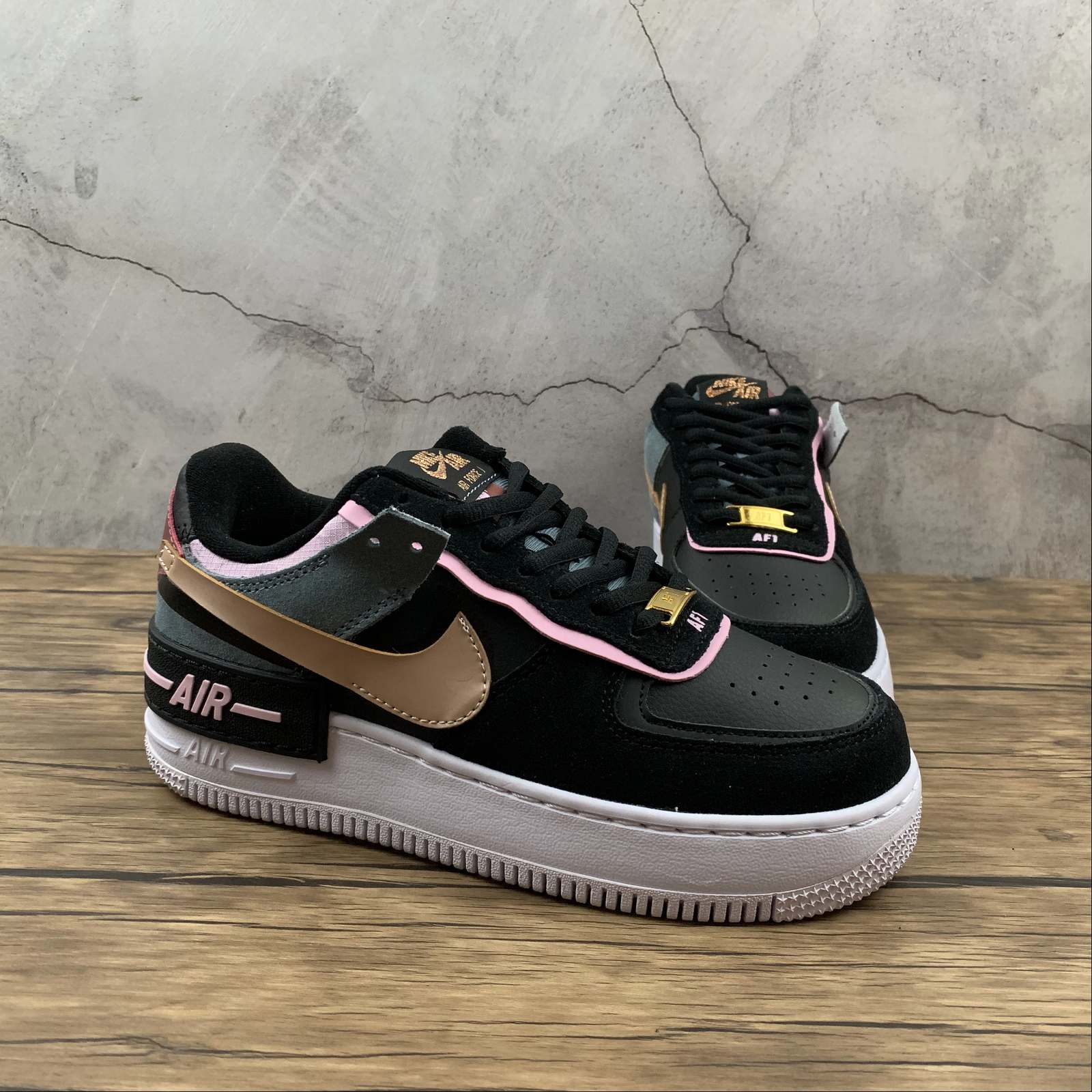 black pink air forces