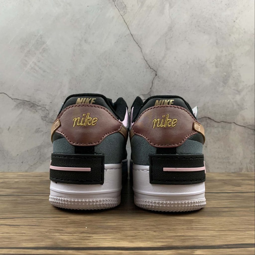nike air force 1 shadow black and pink