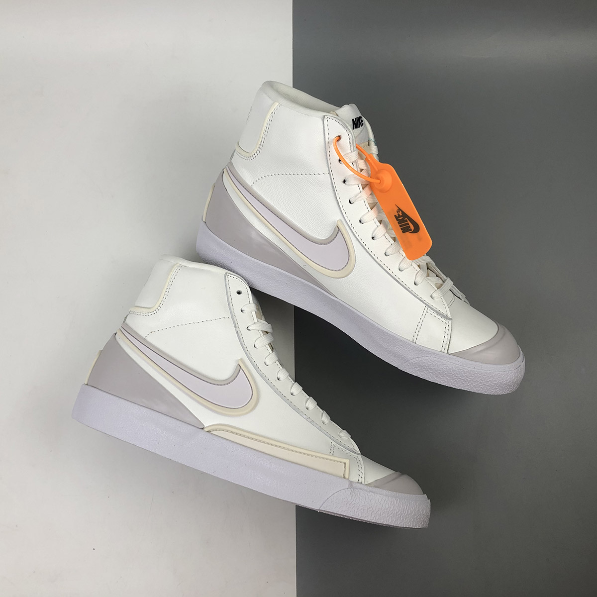 nike blazer mid 77 white metallic silver