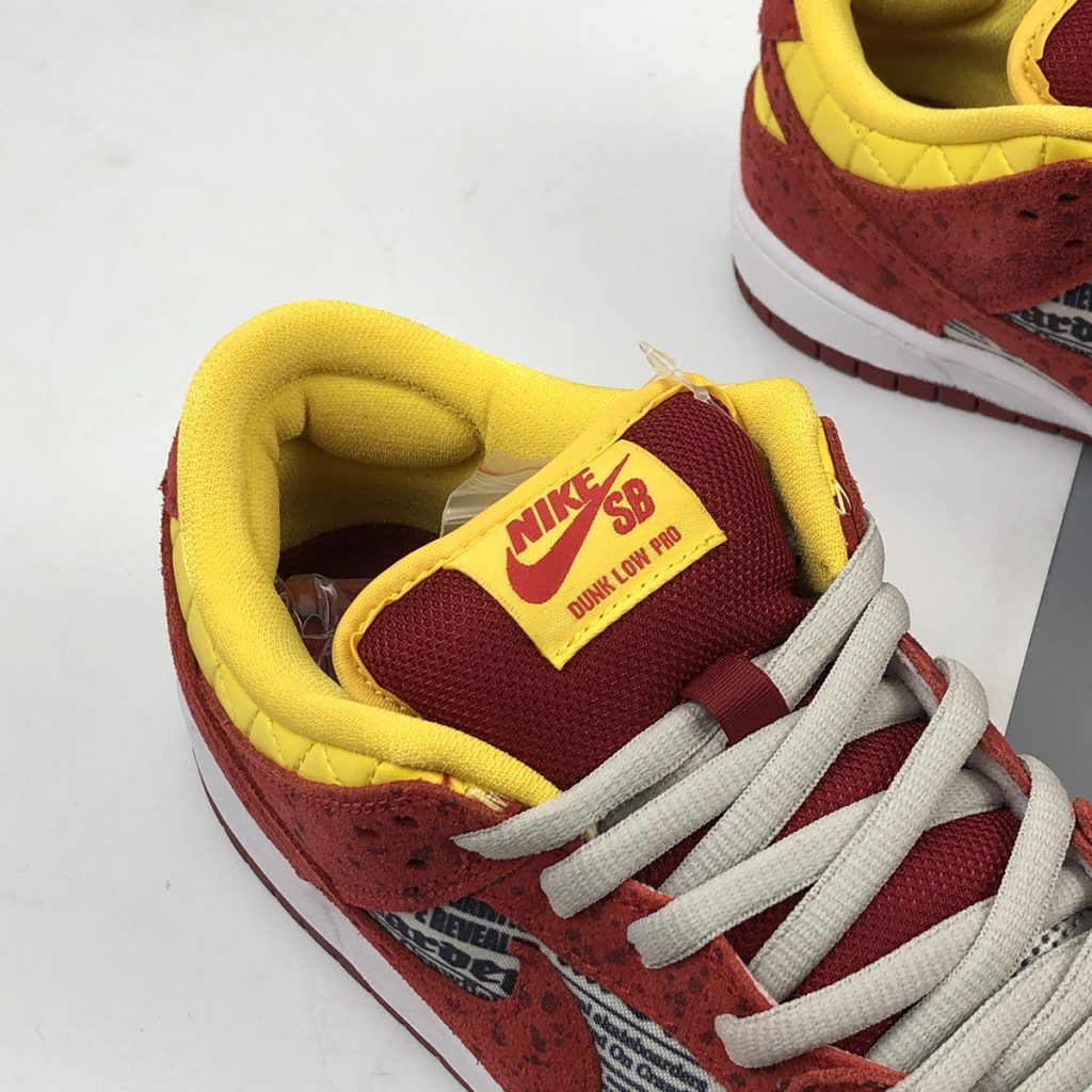 Rukus x Nike SB Dunk Lowâ Crawfishâ Red-Metallic Silver For Sale â The Sole Line