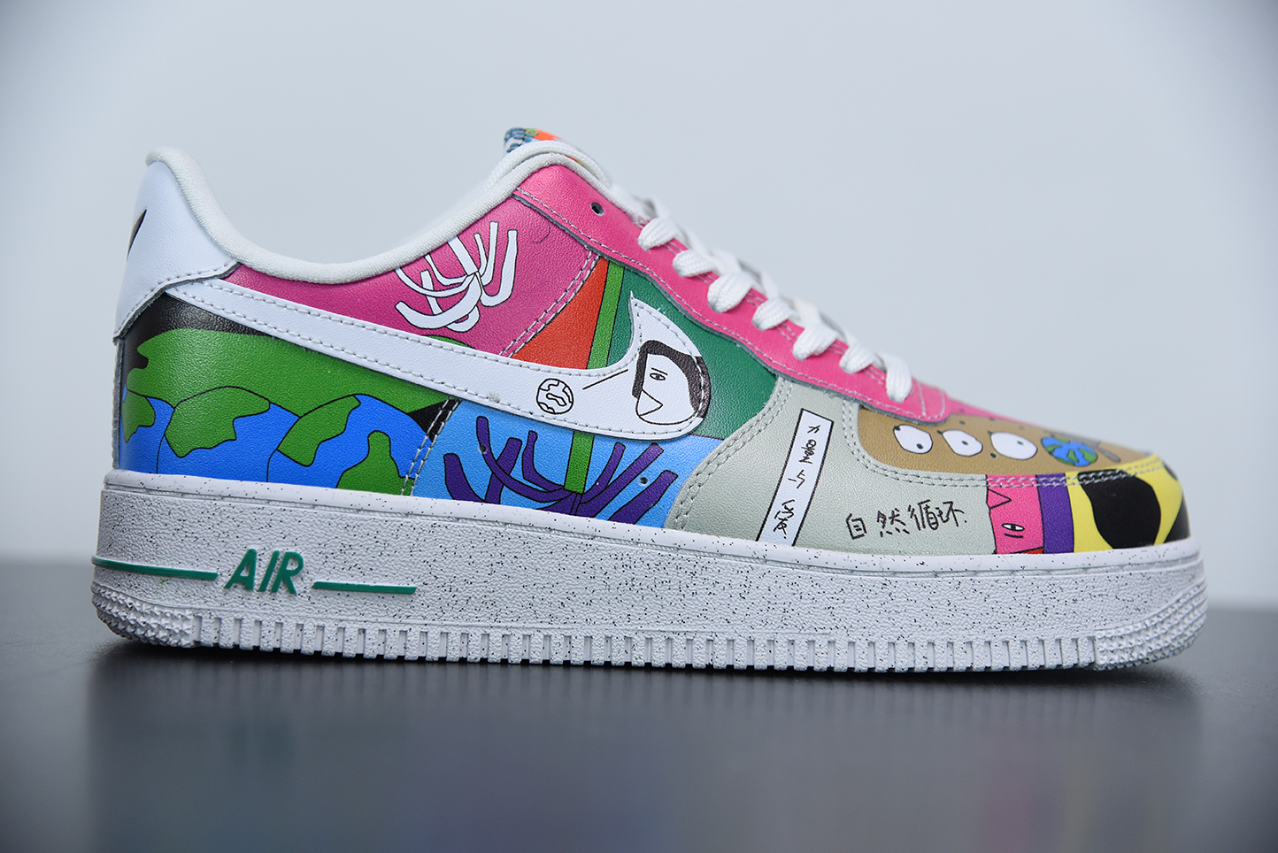 ruohan wang x nike air force 1 low white multi