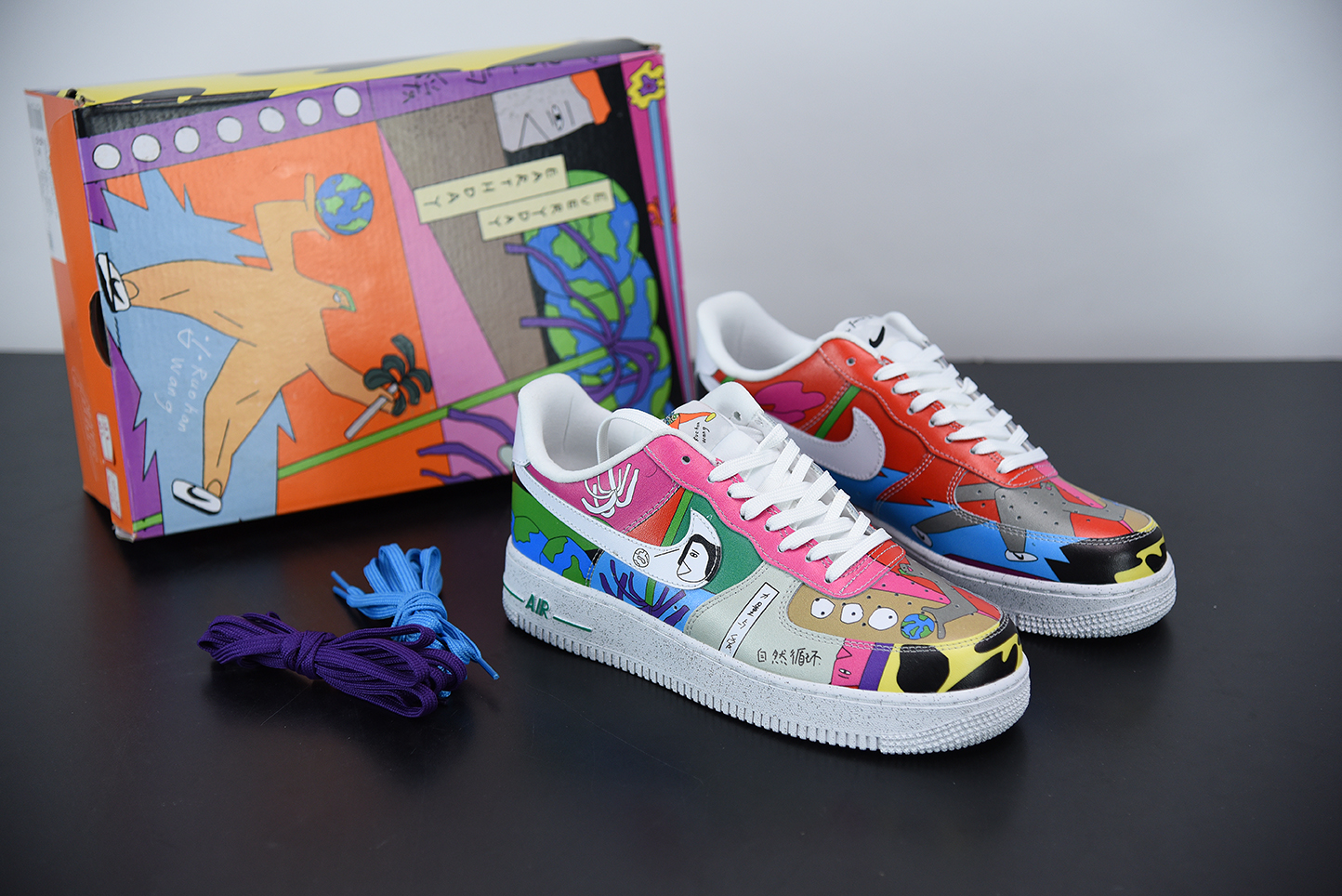 Ruohan-Wang-x-Nike-Air-Force-1-Low-White-Multi-For-Sale