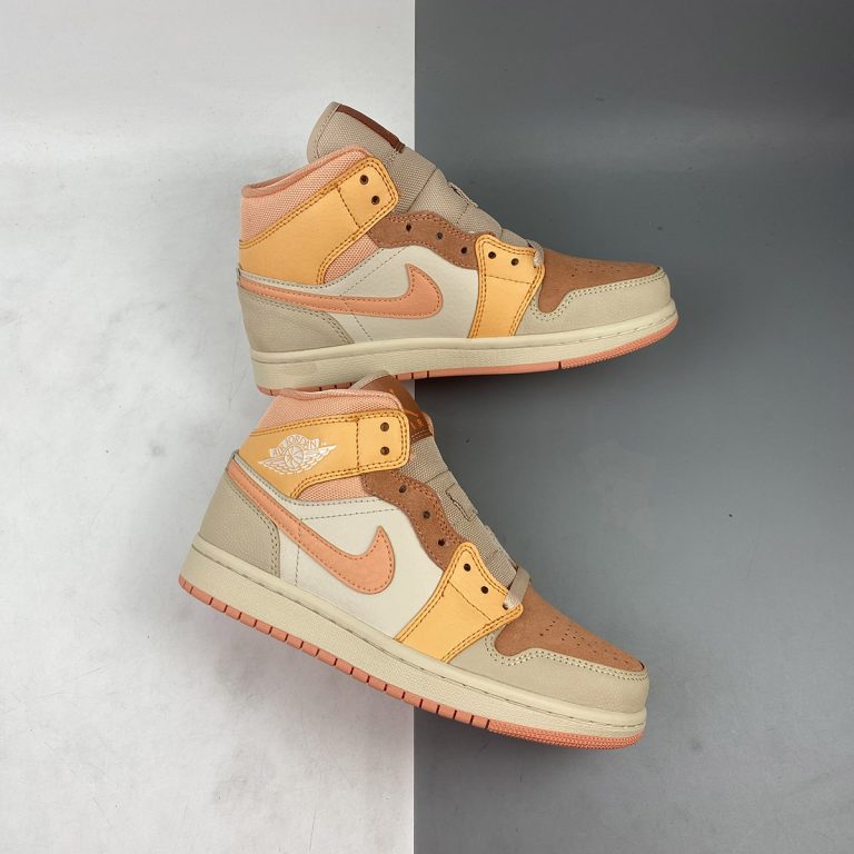 Air Jordan 1 Mid Atomic Orange/Apricot Agate-Terra Blush For Sale â The Sole Line