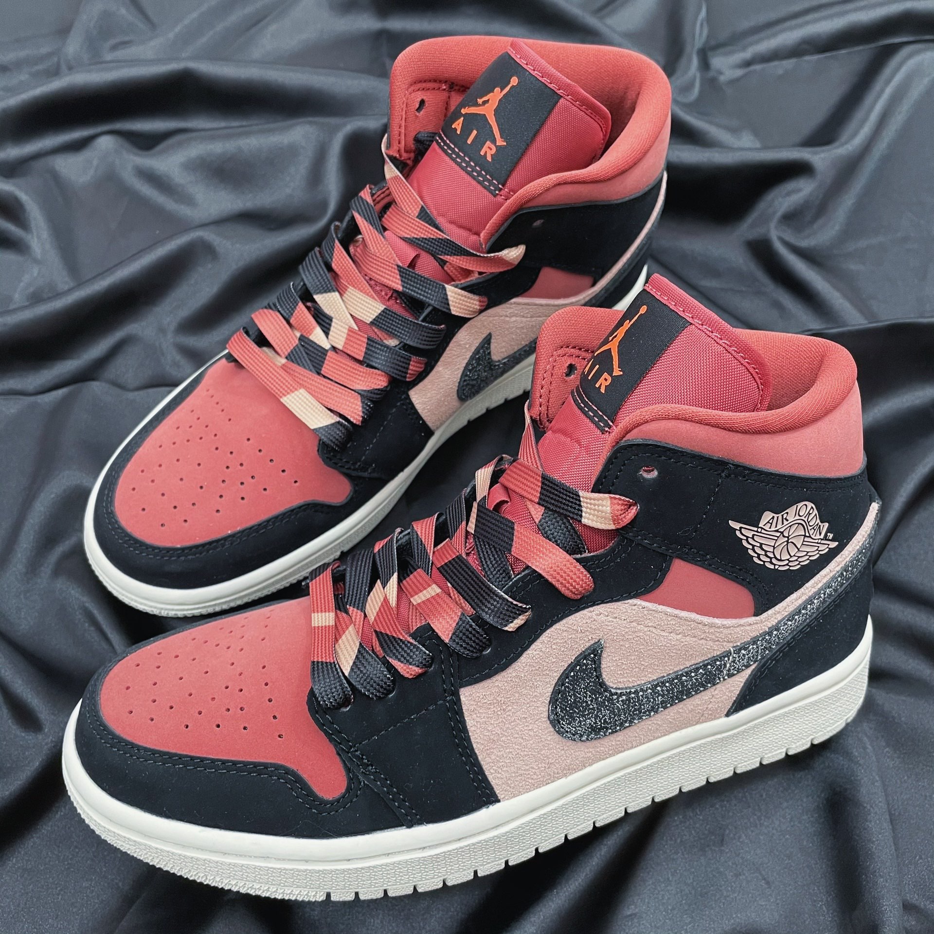 jordan 1 mid burgundy dusty pink stockx