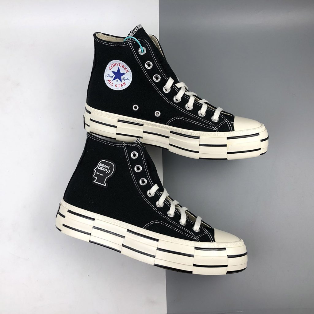 Brain Dead x Converse Chuck 70 High Black Egret For Sale – The Sole Line