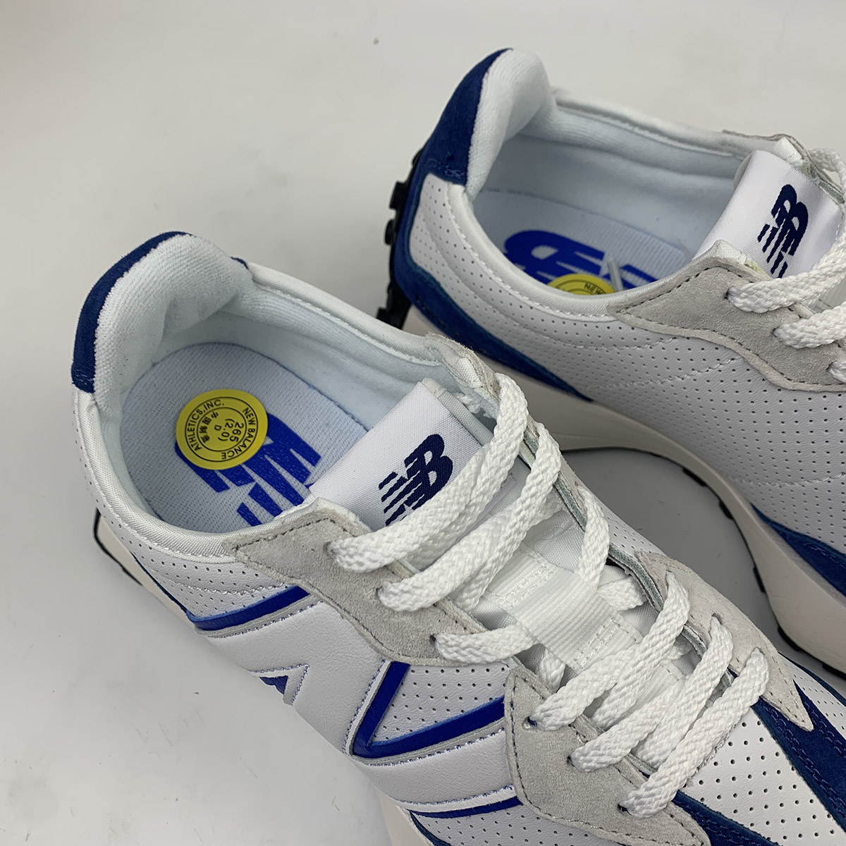 New Balance 327 Perforated Pack White Blue For Sale – The Sole Line