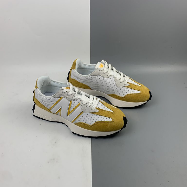 New Balance 327 Perforated Pack Yellow White For Sale â The Sole Line