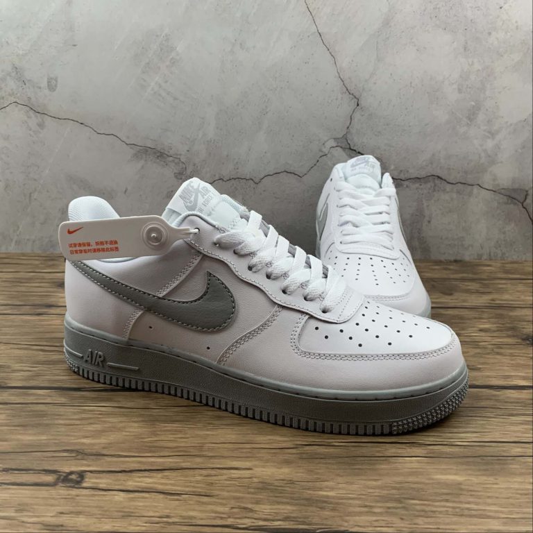 air force 1 black white wolf grey