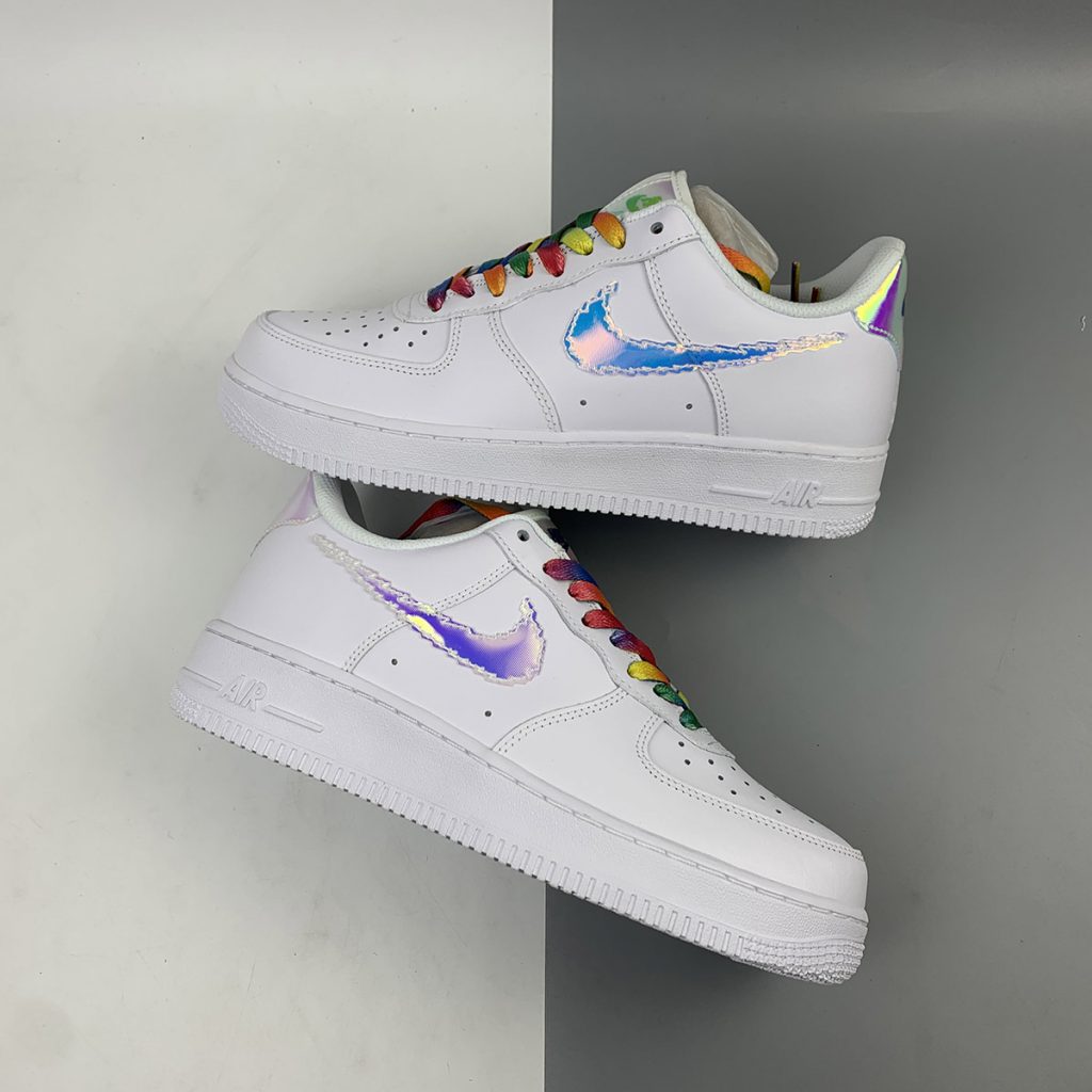 Nike Air Force 1 Low “Pixel Swoosh” White/Multi-Color/Black For Sale ...