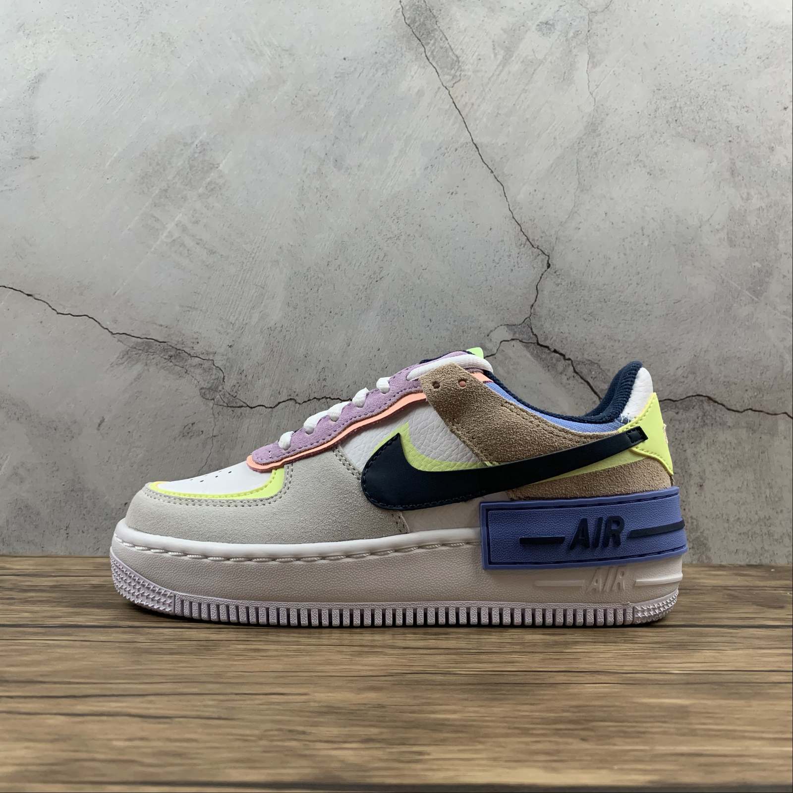 Nike Air Force 1 Shadow Photon Dust/Royal Pulse/Barely Volt For Sale