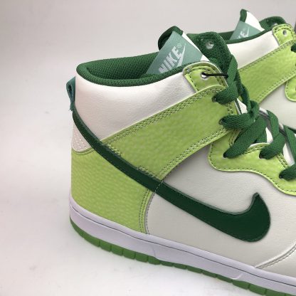 nike dunk low white green strike ember glow