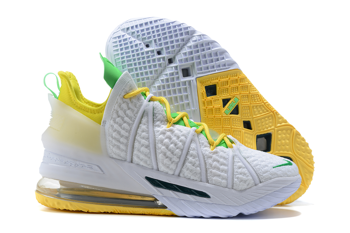 nike lebron 18 yellow