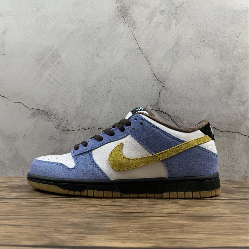 Nike SB Dunk Low âHomerâ White/Medium Yellow-University Blue For Sale â The Sole Line