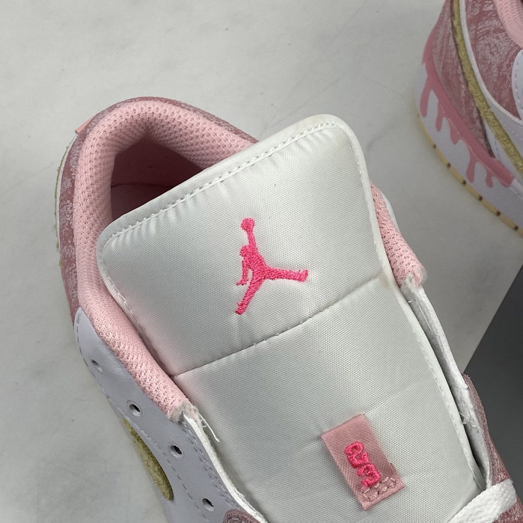 Air Jordan 1 Low GS “Paint Drip” Arctic Punch/Pale VanillaWhite For Sale The Sole Line