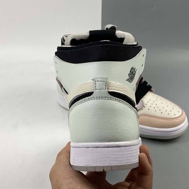 Air Jordan 1 Zoom Comfort ‘Easter’ White/Grey HeatherOlive AuraKhaki