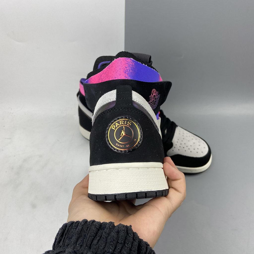 psg x jordan 1 zoom comfort white black psychic purple