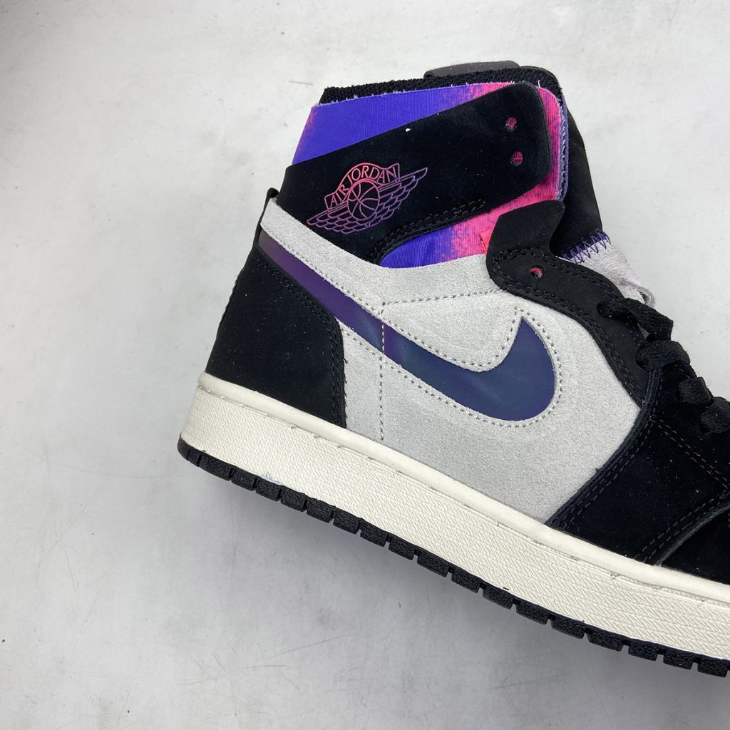 psg x jordan 1 zoom comfort white black psychic purple