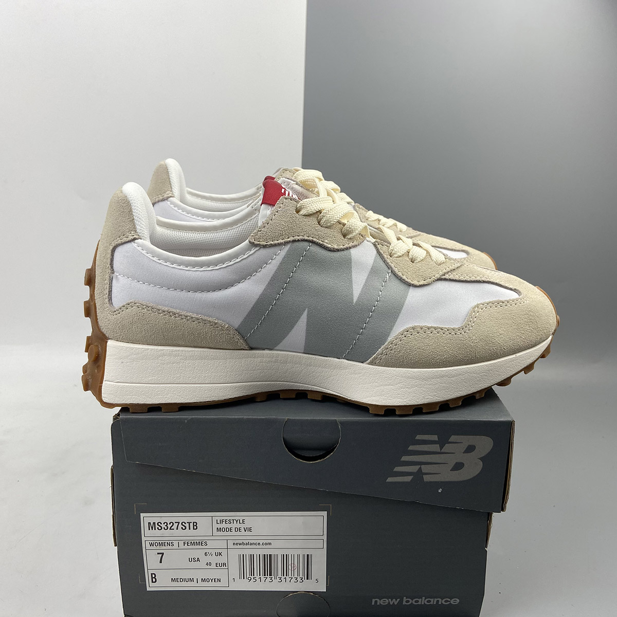 New Balance 327 Beige White For Sale – The Sole Line