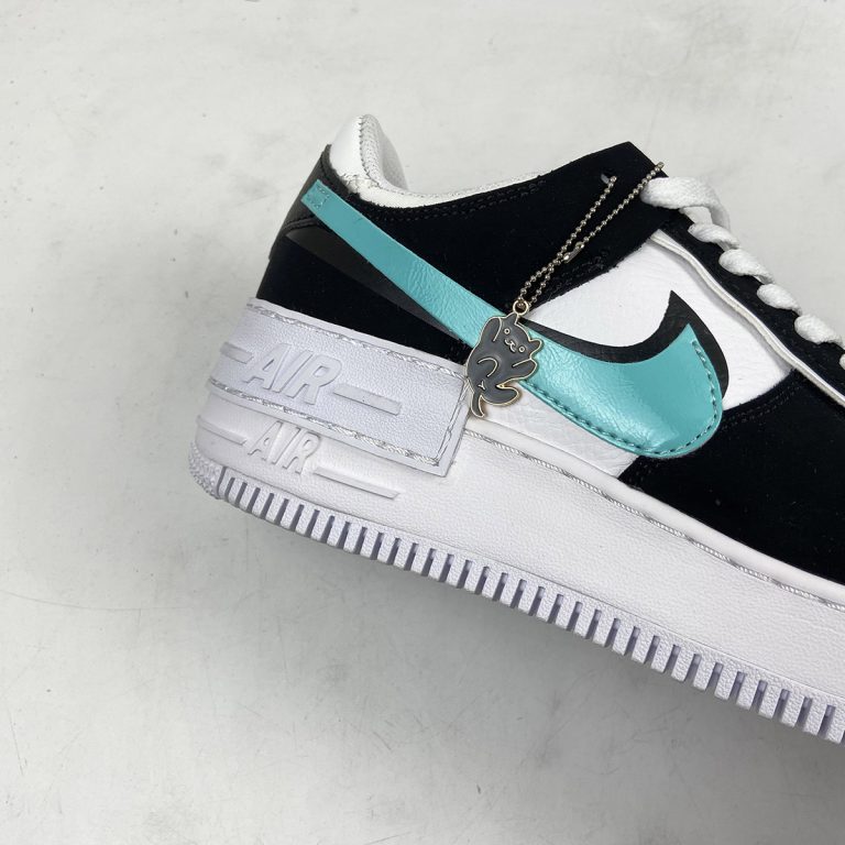 nike air force 1 shadow black teal