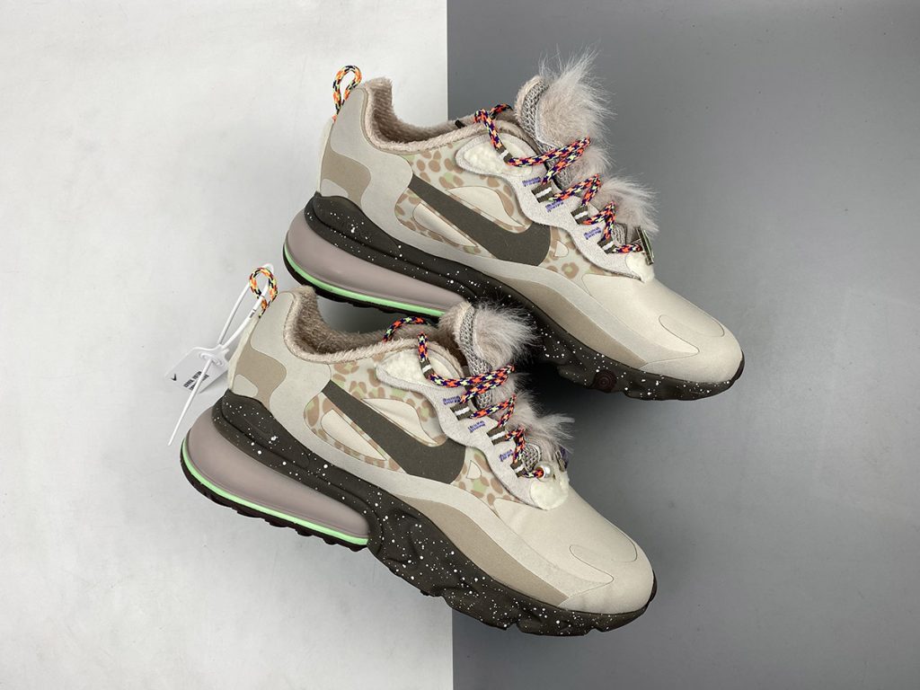 tan and white air max 270