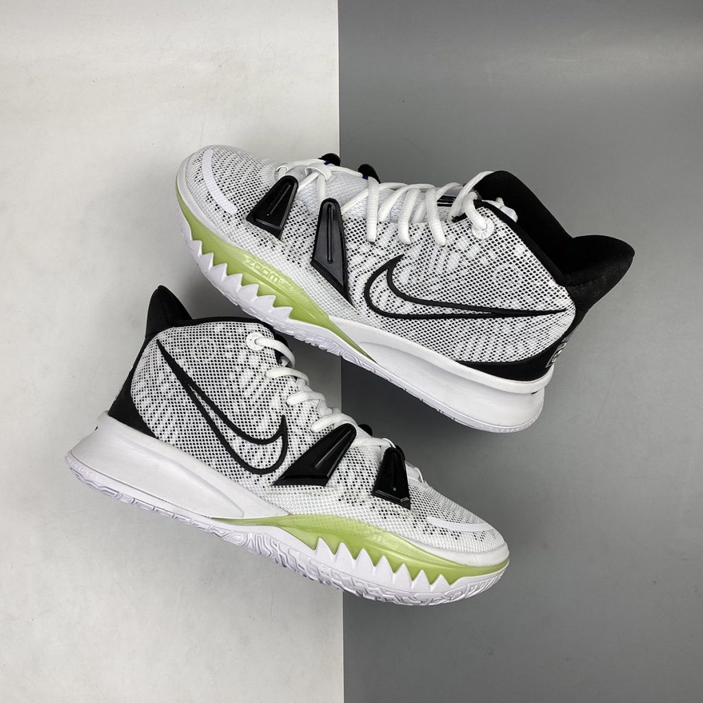 kyrie shoes white and black