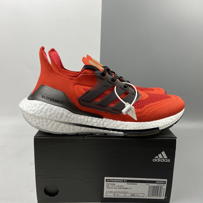 adidas Ultra Boost 21 Red White For Sale – The Sole Line