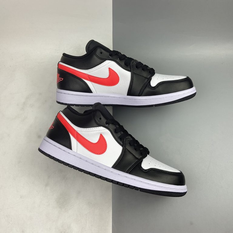 Air Jordan 1 Low Black/Siren Red-White For Sale â The Sole Line