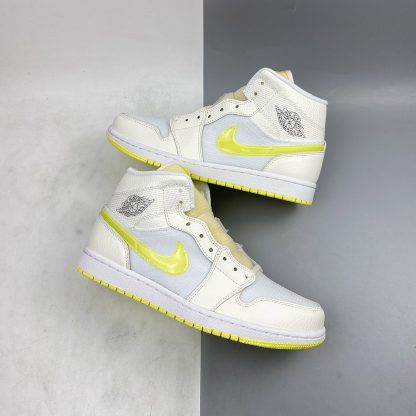 wmns air jordan 1 mid se voltage yellow