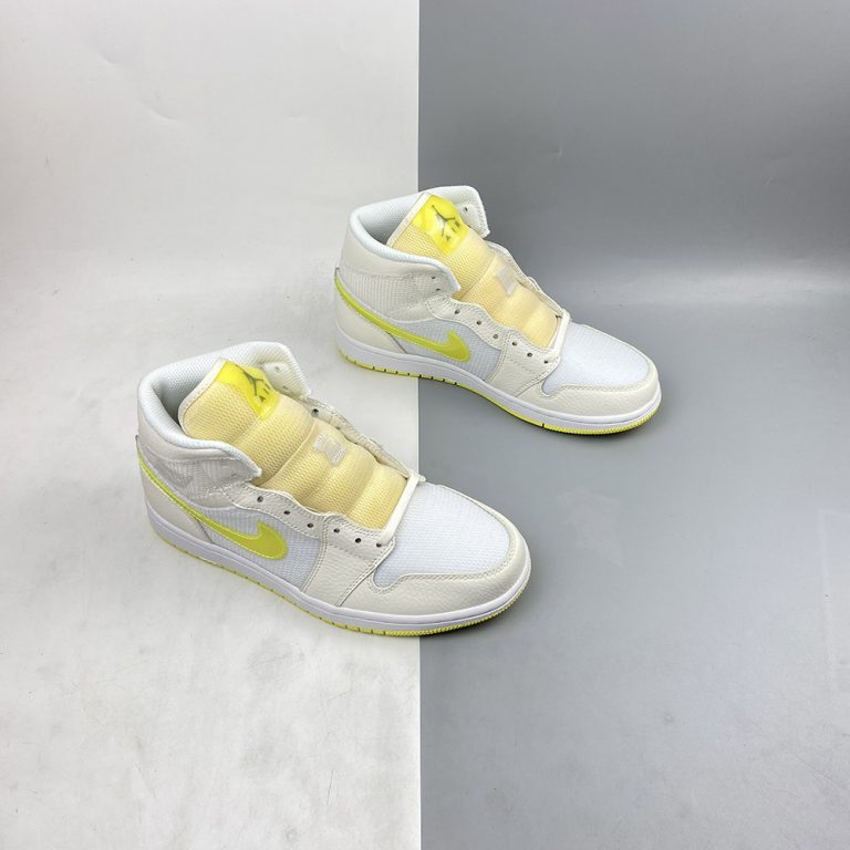 wmns air jordan 1 mid se voltage yellow